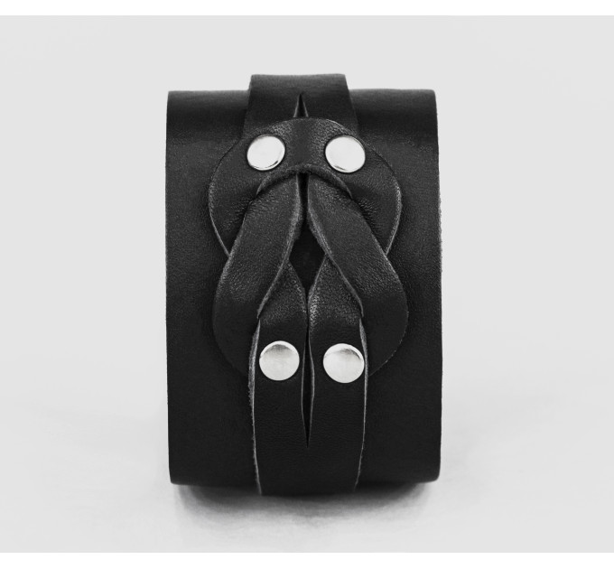 Leather cuff bracelet for men or women, code 3780