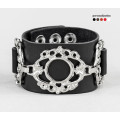 Leather cuff bracelet for men or women, code 3901