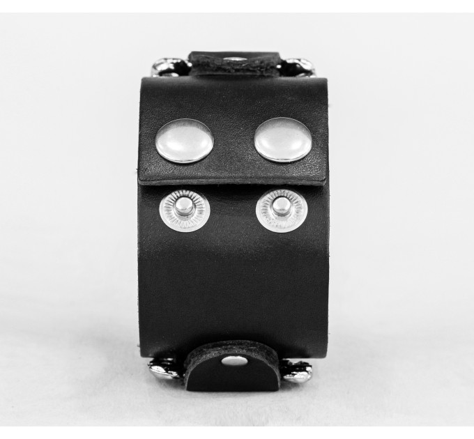 Leather cuff bracelet for men or women, code 3901