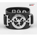 Leather cuff bracelet for men or women, code 3902