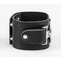 Leather cuff bracelet for men or women, code 3902