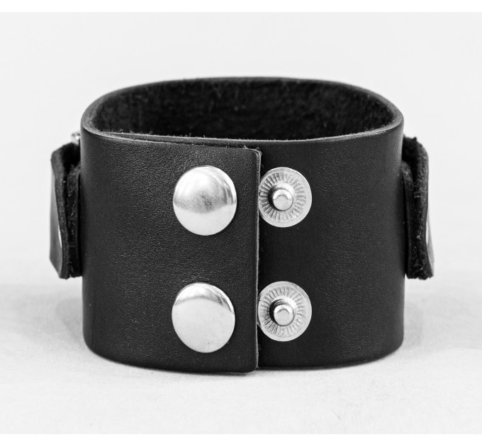 Leather cuff bracelet for men or women, code 3902