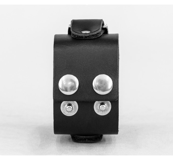 Leather cuff bracelet for men or women, code 3902