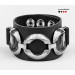 Leather cuff bracelet for men or women, code 3903