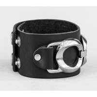 Leather cuff bracelet for men or women, code 3903