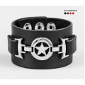 Leather cuff bracelet for men or women, code 3904