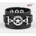 Leather cuff bracelet for men or women, code 3904