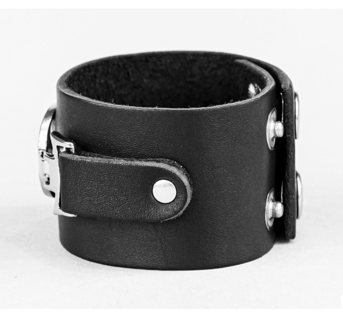 Leather cuff bracelet for men or women, code 3904