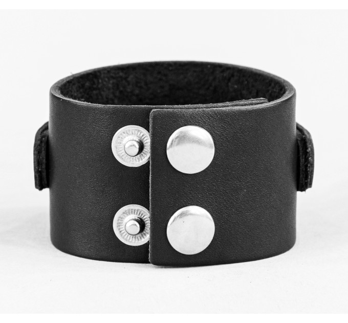 Leather cuff bracelet for men or women, code 3904