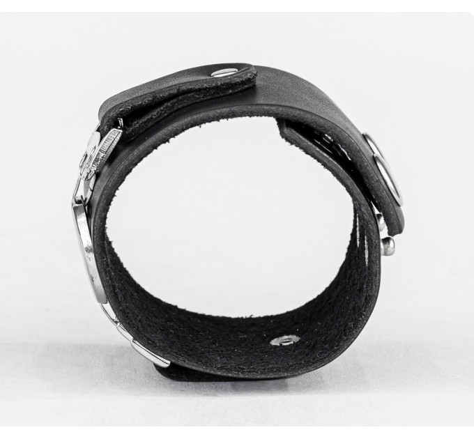 Leather cuff bracelet for men or women, code 3904