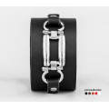 Leather cuff bracelet for men or women, code 3905