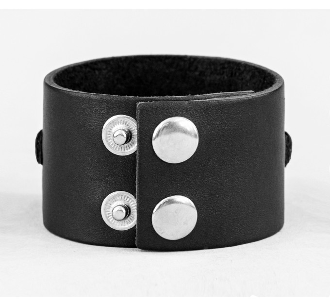 Leather cuff bracelet for men or women, code 3905