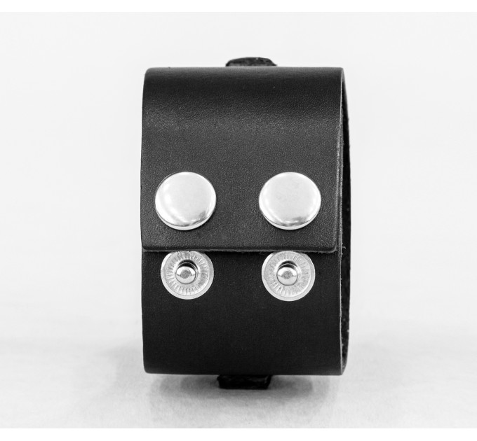 Leather cuff bracelet for men or women, code 3905