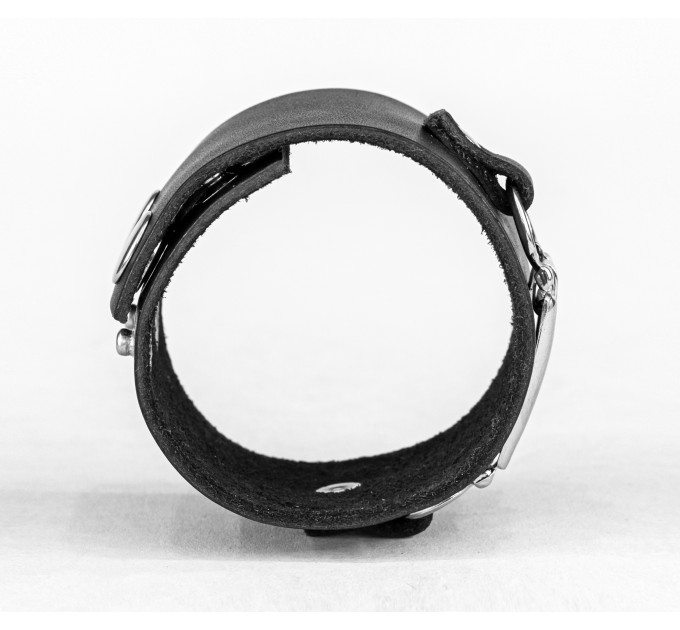 Leather cuff bracelet for men or women, code 3905