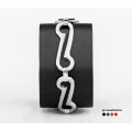 Leather cuff bracelet for men or women, code 3906