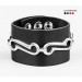 Leather cuff bracelet for men or women, code 3906