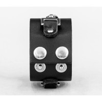 Leather cuff bracelet for men or women, code 3906