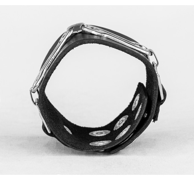 Leather cuff bracelet for men or women, code 3906