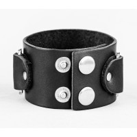 Leather cuff bracelet for men or women, code 3907