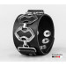 Leather cuff bracelet for men or women, code 3908