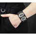 Leather cuff bracelet for men or women, code 3908