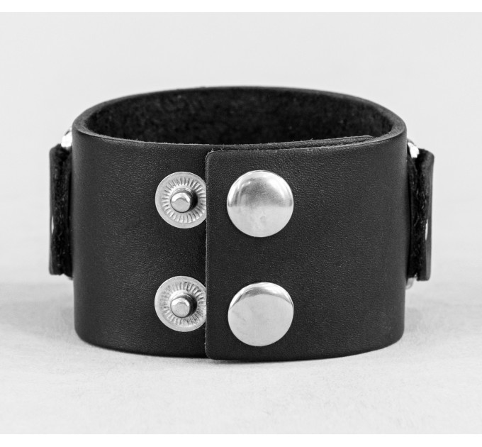 Leather cuff bracelet for men or women, code 3908