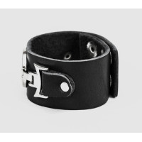 Leather cuff bracelet for men or women, code 3913
