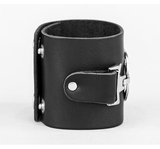 Leather cuff bracelet for men or women, code 3920