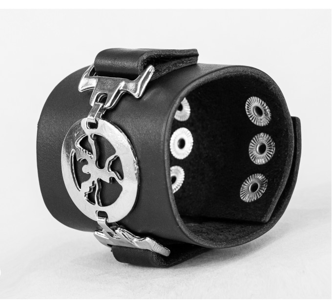Leather cuff bracelet for men or women, code 3920