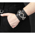 Leather cuff bracelet for men or women, code 3921