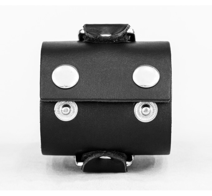 Leather cuff bracelet for men or women, code 3921