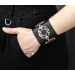 Leather cuff bracelet for men or women, code 3922