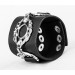 Leather cuff bracelet for men or women, code 3922