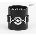 Leather cuff bracelet for men or women, code 3923