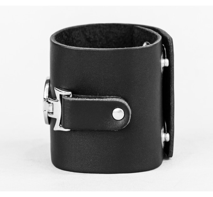 Leather cuff bracelet for men or women, code 3923