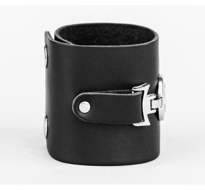 Leather cuff bracelet for men or women, code 3923