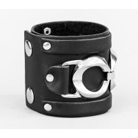 Leather cuff bracelet for men or women, code 3930