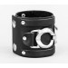 Leather cuff bracelet for men or women, code 3930
