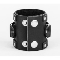 Leather cuff bracelet for men or women, code 3930