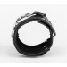 Leather cuff bracelet for men or women, code 3930