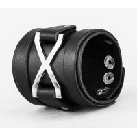 Leather cuff bracelet for men or women, code 3931