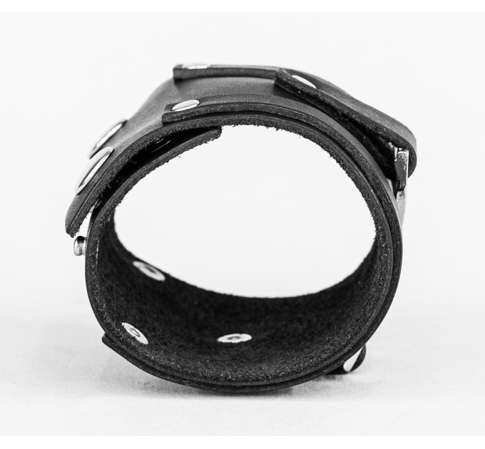 Leather cuff bracelet for men or women, code 3931