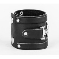 Leather cuff bracelet for men or women, code 3932