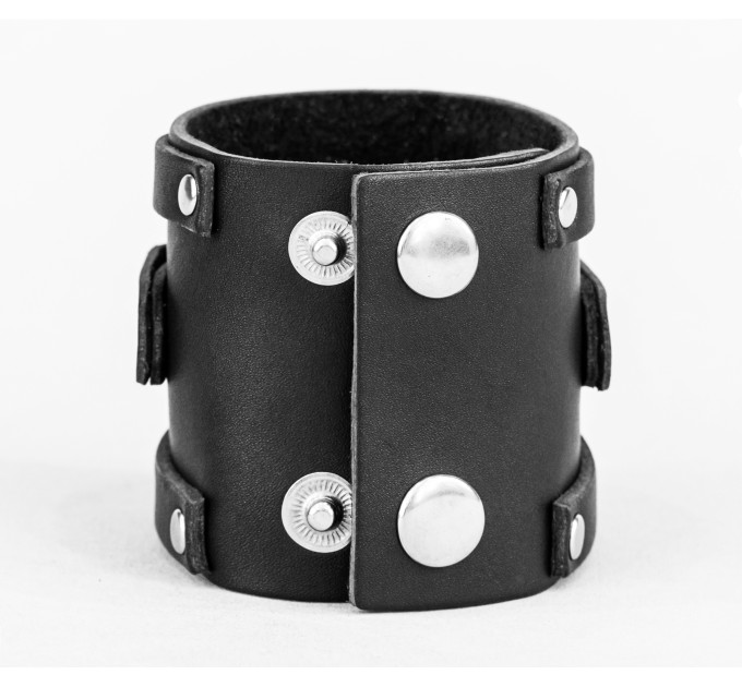 Leather cuff bracelet for men or women, code 3932