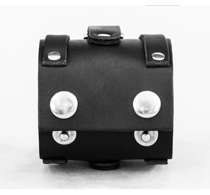 Leather cuff bracelet for men or women, code 3932