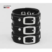 Leather cuff bracelet for men or women, code 4008
