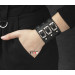 Leather cuff bracelet for men or women, code 4008