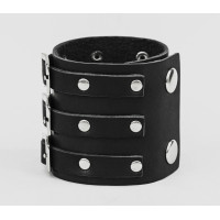 Leather cuff bracelet for men or women, code 4008