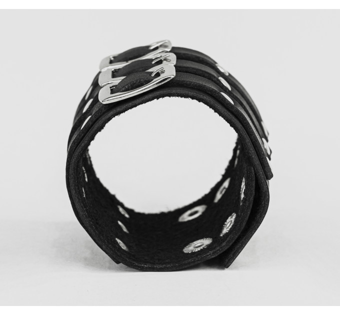Leather cuff bracelet for men or women, code 4008