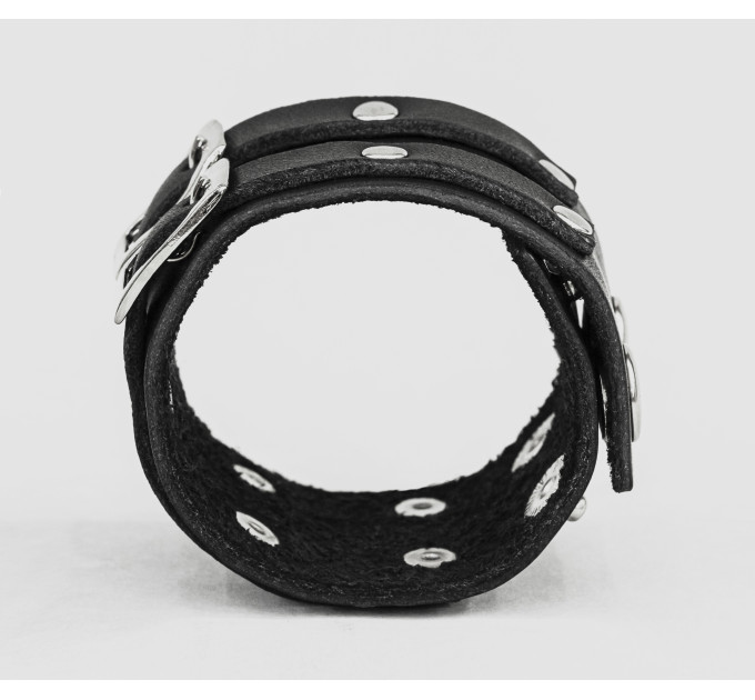 Leather cuff bracelet for men or women, code 4013